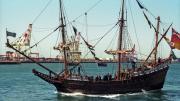 Replica Duyfken in Fremantle harbour